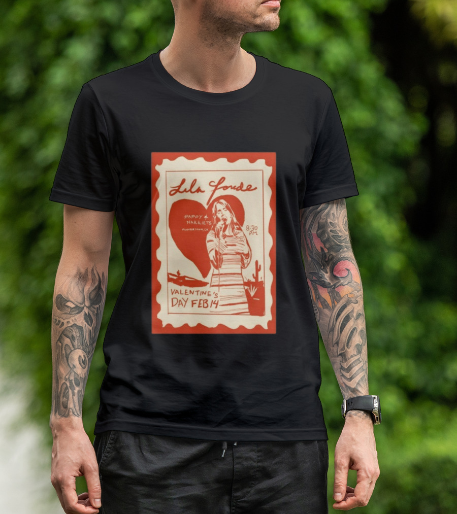 Lila Forde Valentine's Day February 14 Pappy Harriets Pioneertown CA 2026 T-Shirt