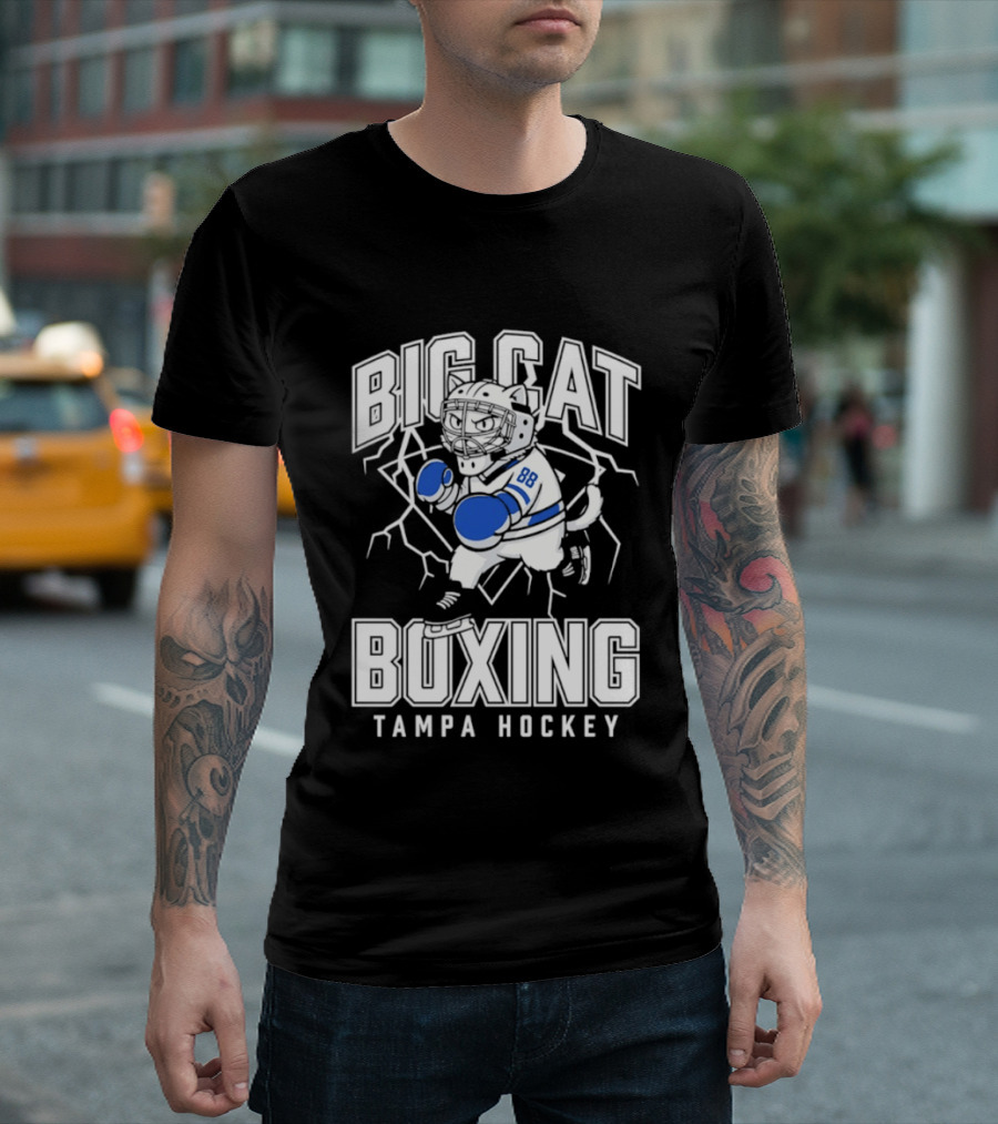 Big Cat Boxing Tampa Hockey Lightning 88 T-Shirt