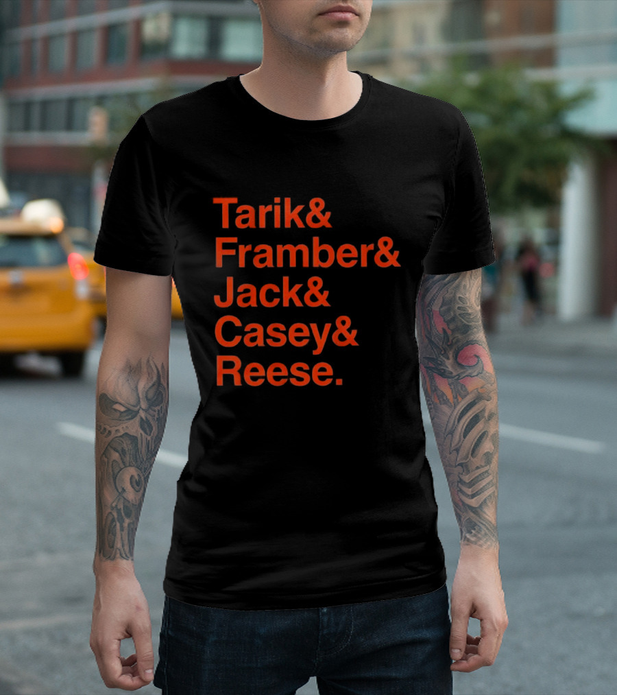 Detroit Tigers Tarik Framber Jack Casey Reese Player Names T-Shirt
