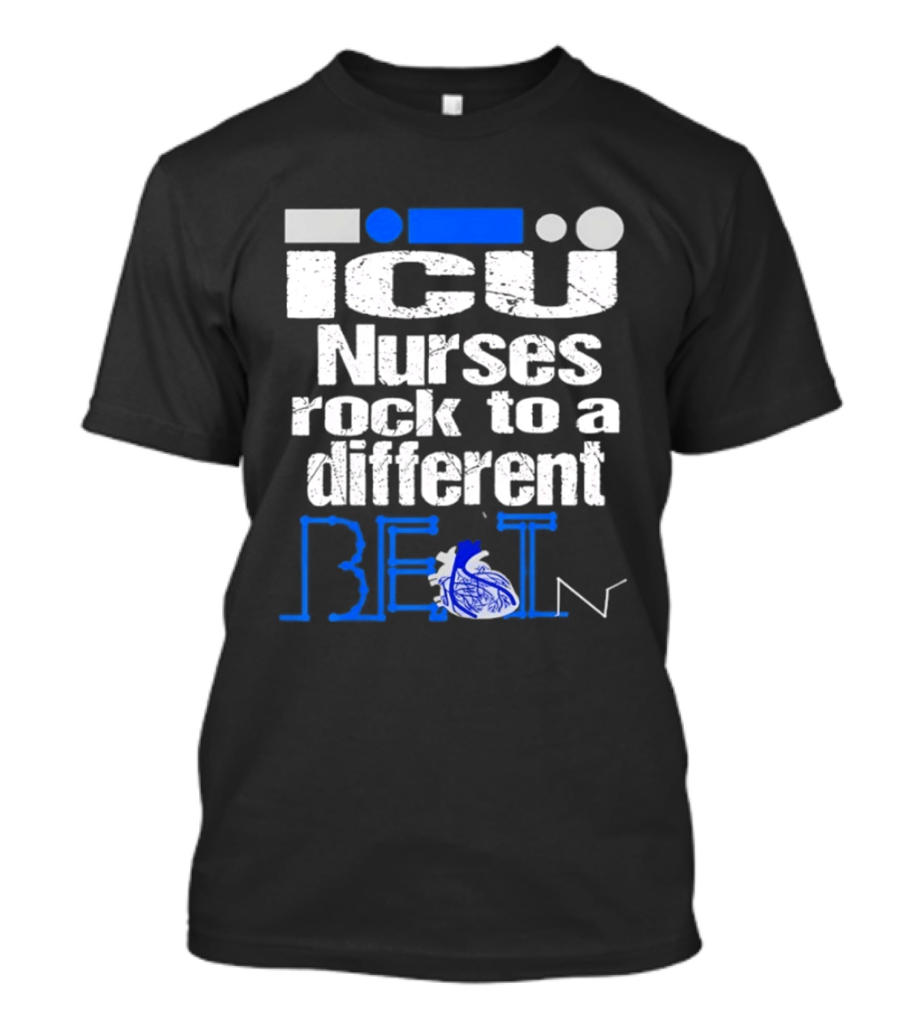 ICU Nurses Rock To A Different Beat With Heart T-Shirt