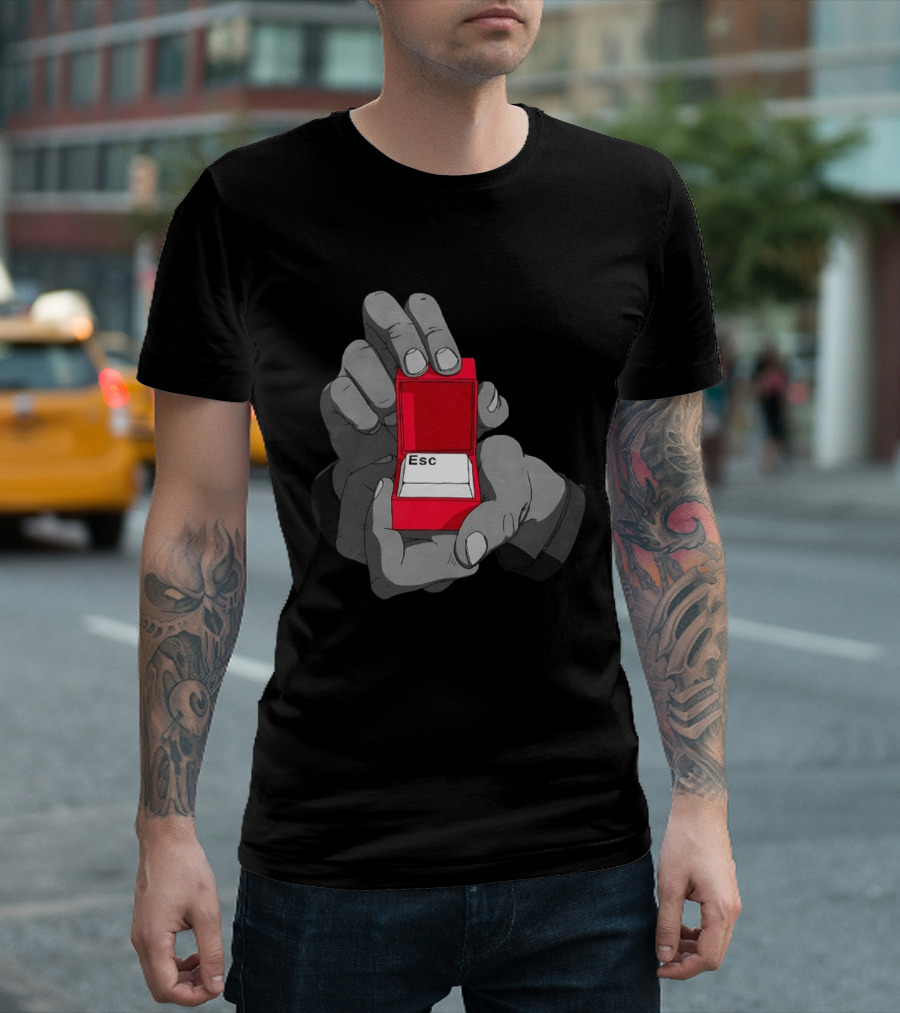 Red Box Proposal ESC Key Meme T-Shirt