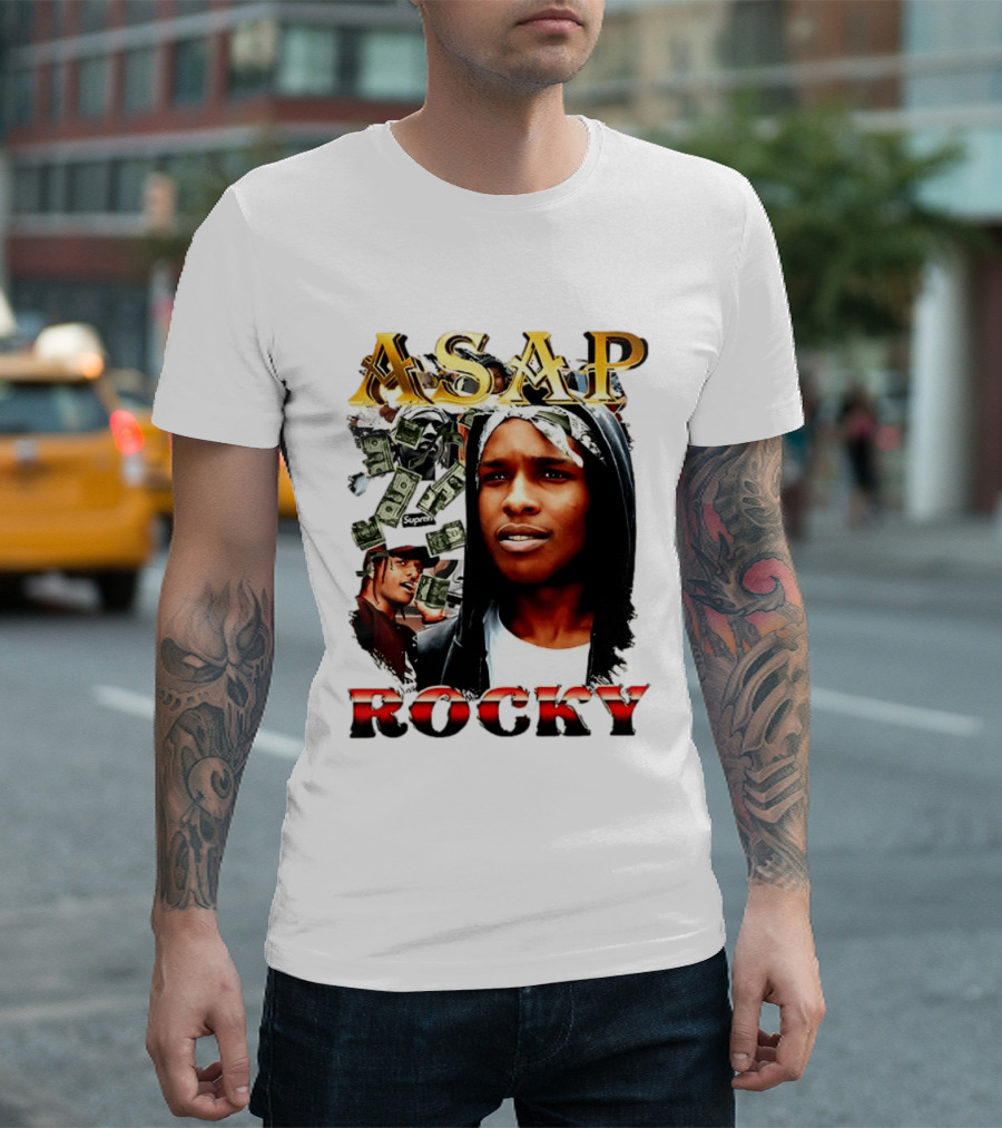 ASAP Rocky Supreme Dollar Money Music Lover T-Shirt