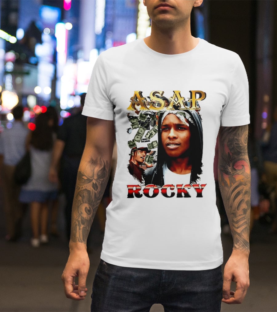 ASAP Rocky Supreme Dollar Money Music Lover T-Shirt