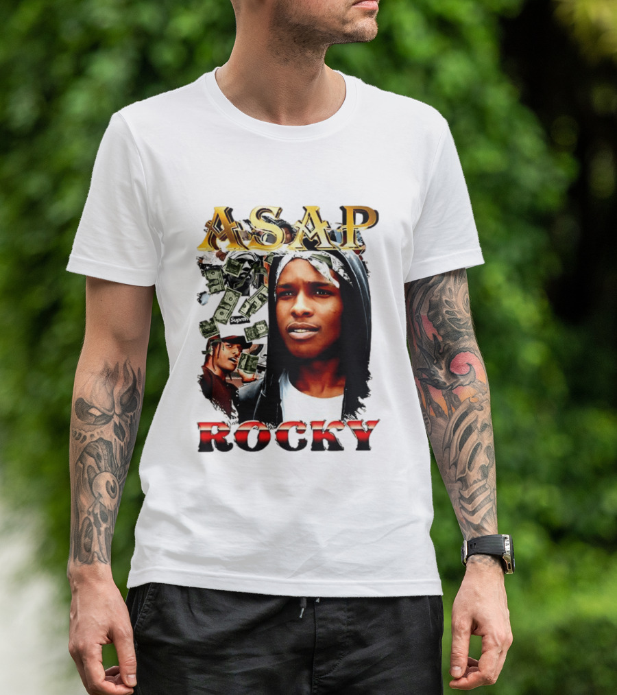 ASAP Rocky Supreme Dollar Money Music Lover T-Shirt