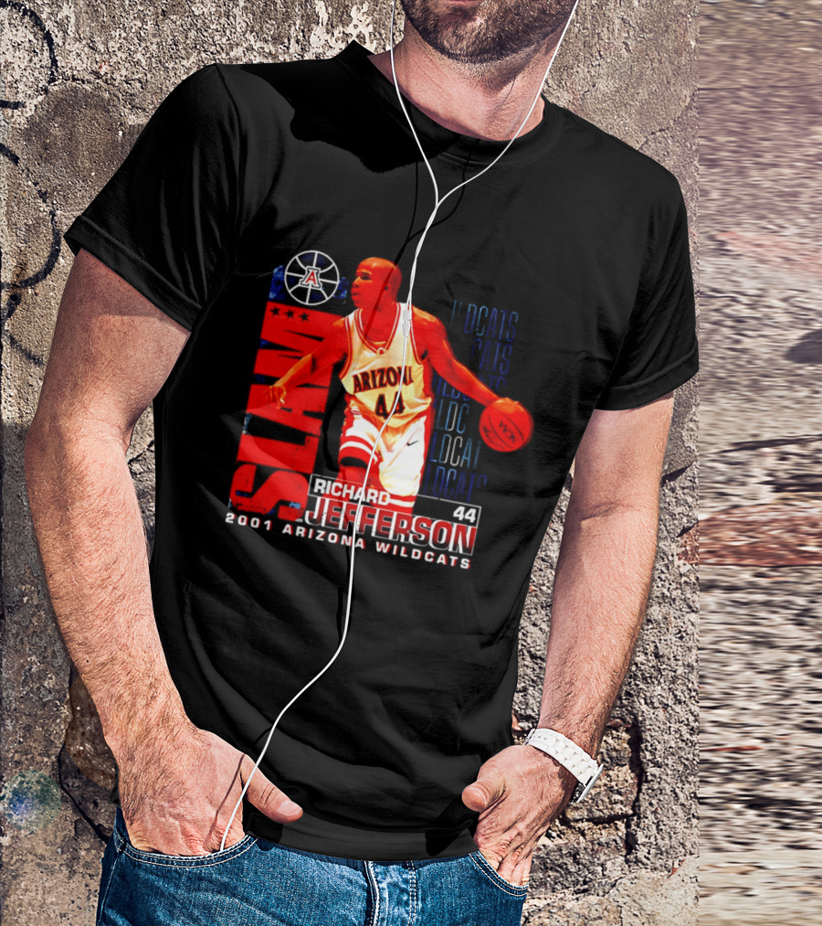 Richard Jefferson 2001 Arizona Wildcats Slam Dunk Wildcats T-Shirt