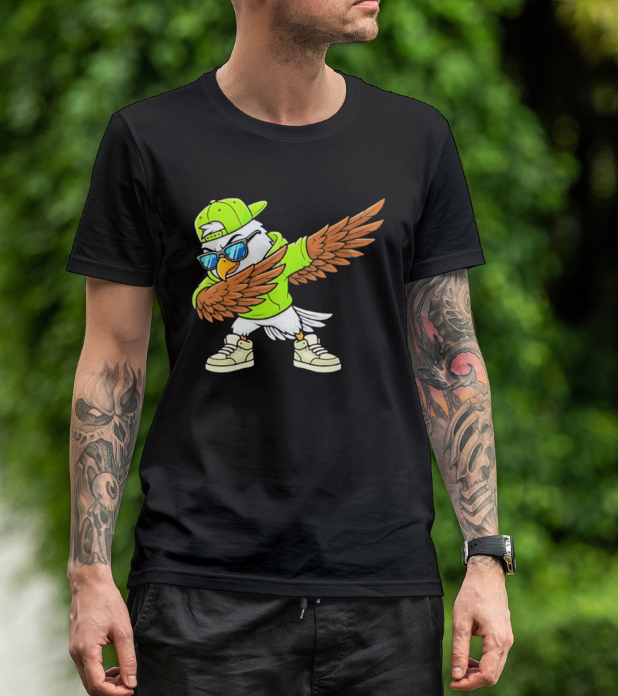 Seattle Seahawks Dabbing Hip Hop Eagle Fan T-Shirt