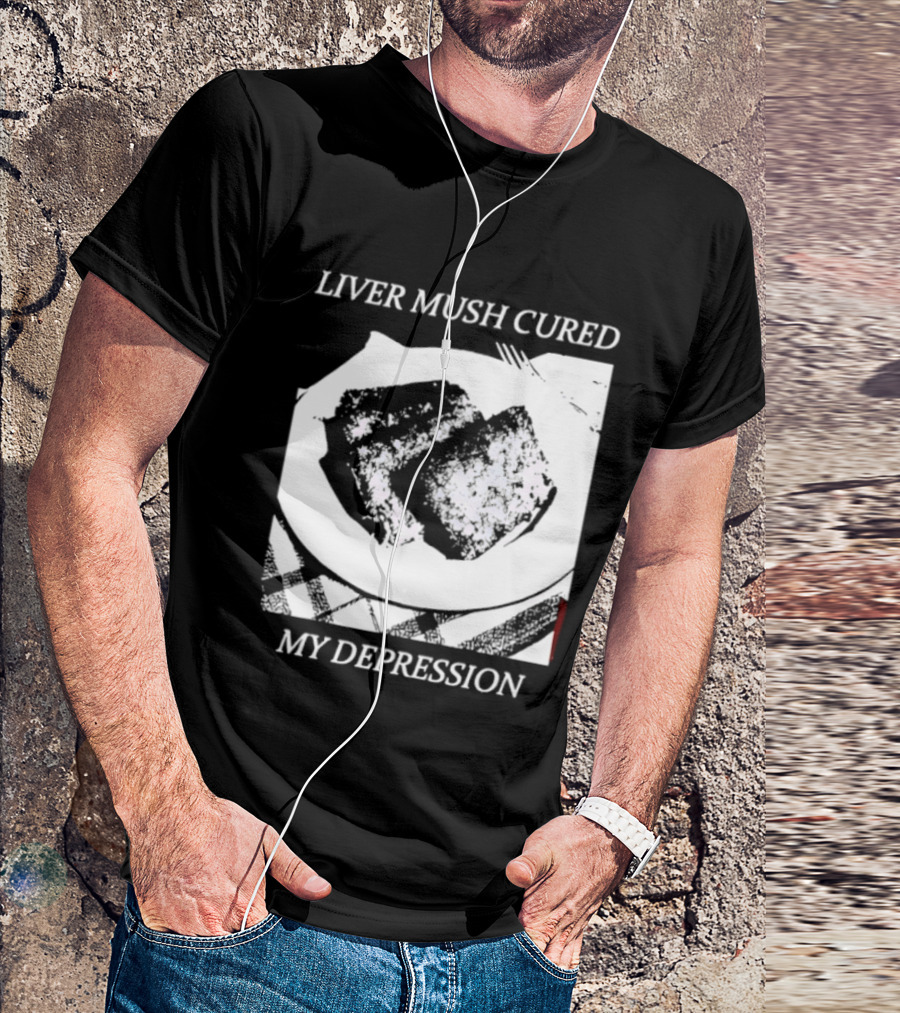 Liver Mush Cured My Depression By Graham Irvin Plate T-Shirt