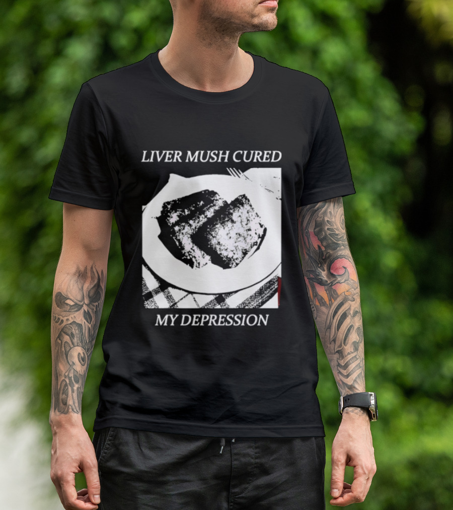 Liver Mush Cured My Depression By Graham Irvin Plate T-Shirt