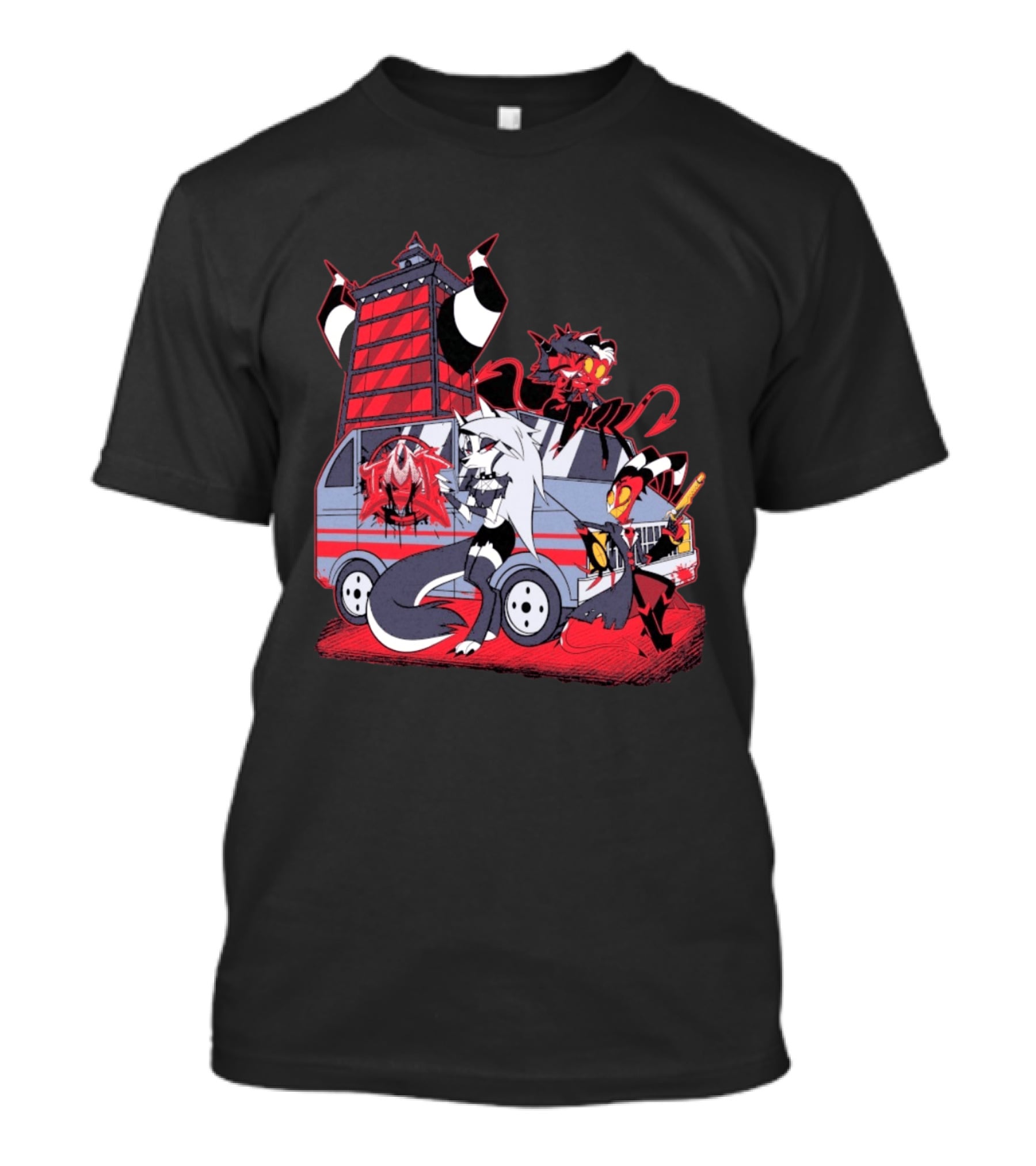 SpindleHorse IMP Van Characters Cartoon T-Shirt