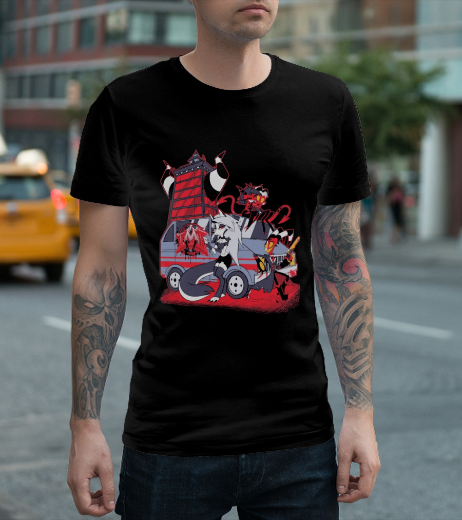 SpindleHorse IMP Van Characters Cartoon T-Shirt
