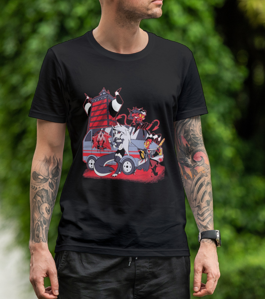 SpindleHorse IMP Van Characters Cartoon T-Shirt