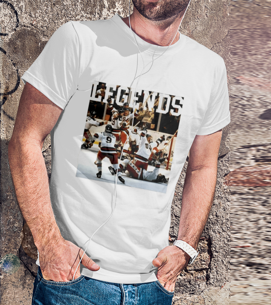 Miracle On Ice Legends Boys Of '80 Hockey Moment T-Shirt