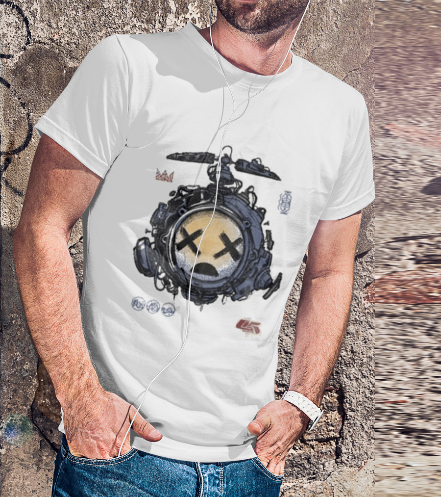 Good Kid Drone X Eyes Sad Face Tech Sphere T-Shirt