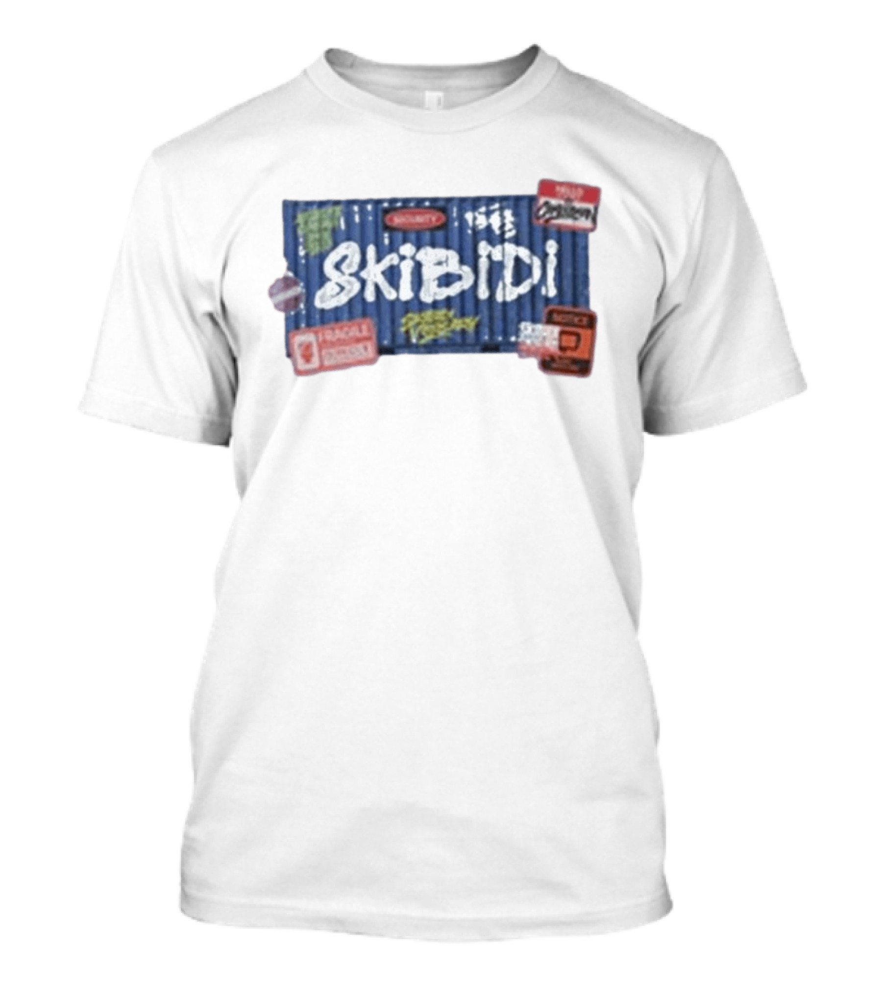 Skibidi Toilet Skibidi Crate Warning Cargo Express 100% Organic T-Shirt