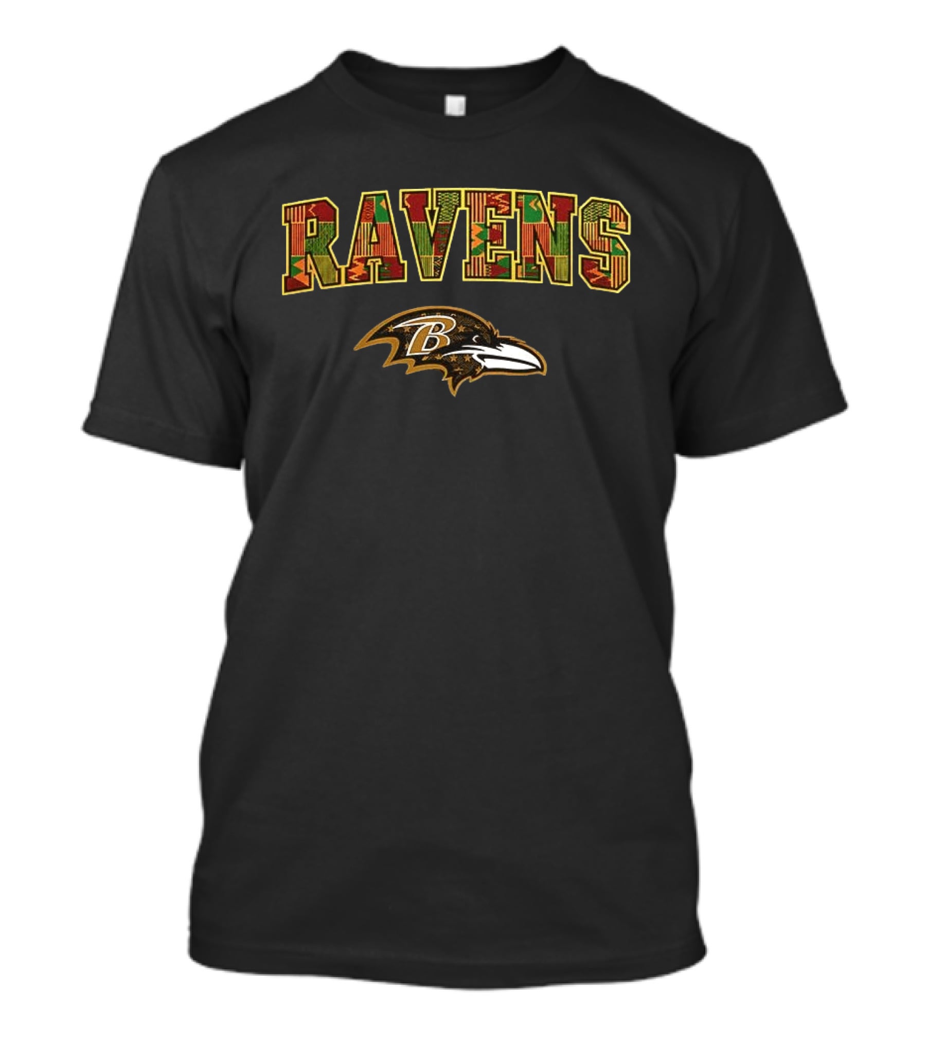 Baltimore Ravens African Pattern Black History Pride T-Shirt