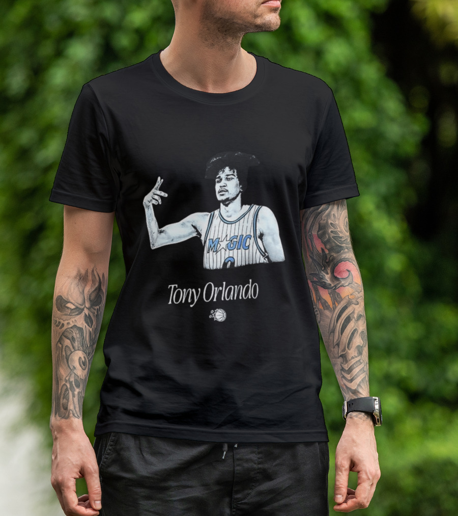 Tony Orlando Magic Basketball Jersey Player And Ball T-Shirt
