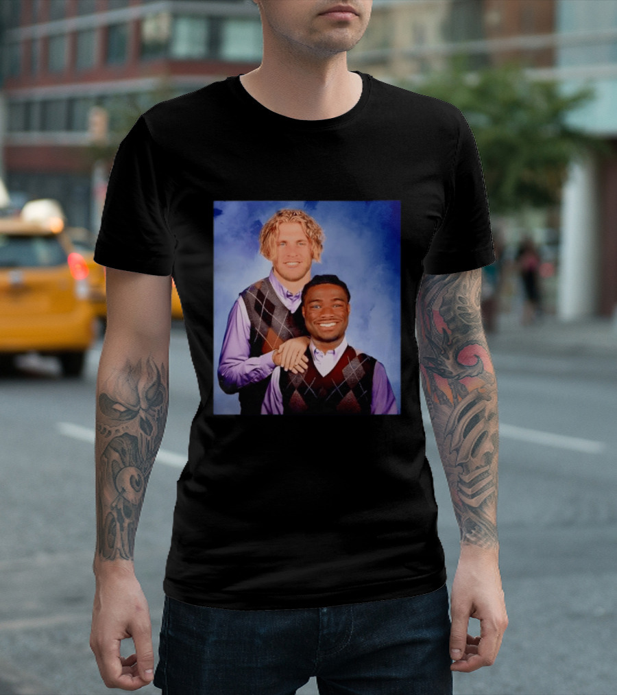 Cooper Kupp Jalen Milroe Step Brothers Comedy Parody Sweater Vest Collage T-Shirt