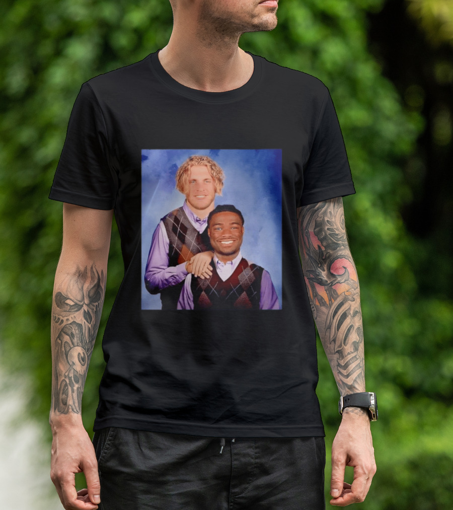 Cooper Kupp Jalen Milroe Step Brothers Comedy Parody Sweater Vest Collage T-Shirt