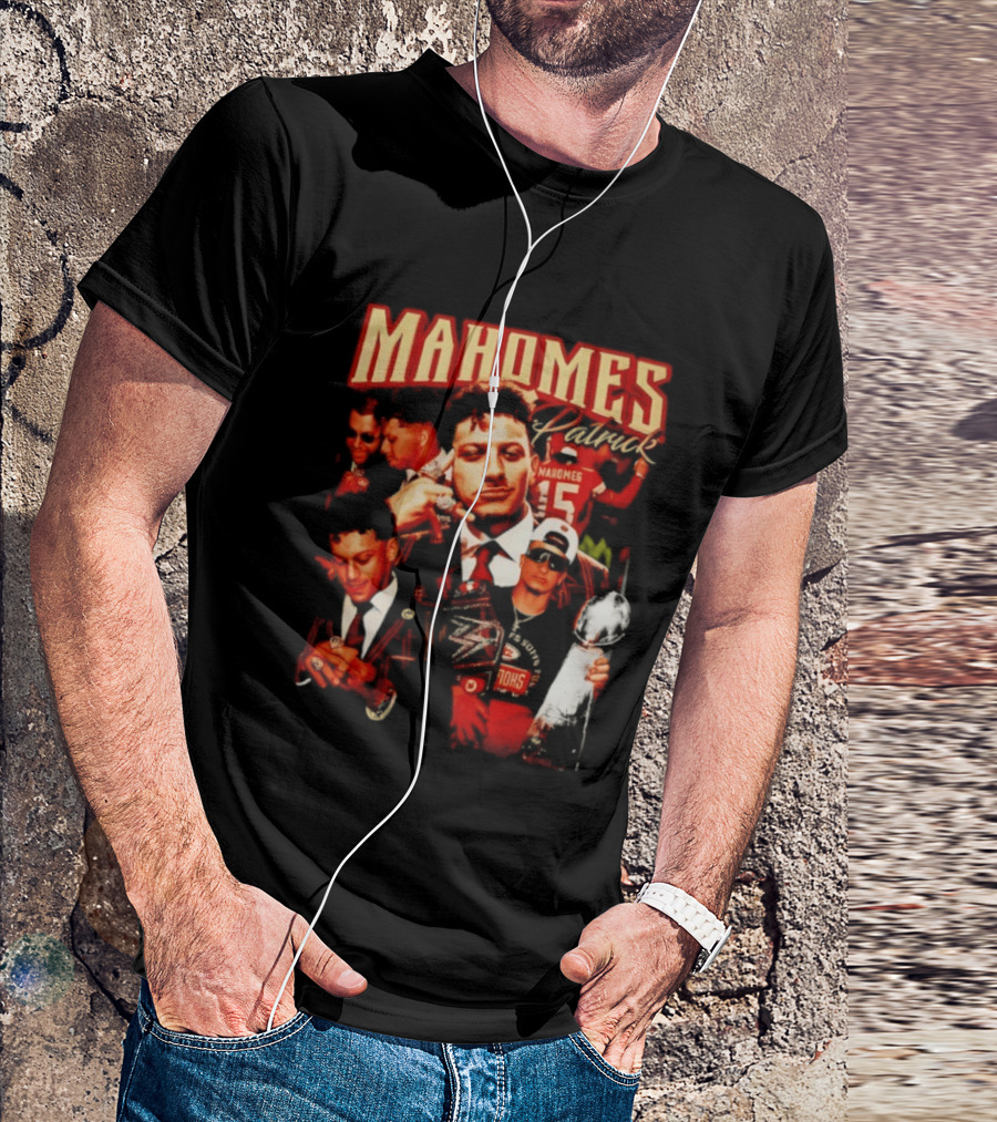 Mahomes 90s Retro Style Football Champion T-Shirt