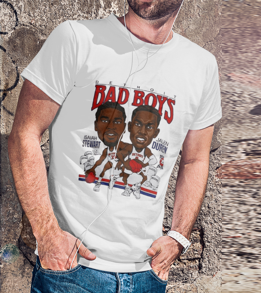 Isaiah Stewart Jalen Duren Detroit Pistons Bad Boys Basketball T-Shirt