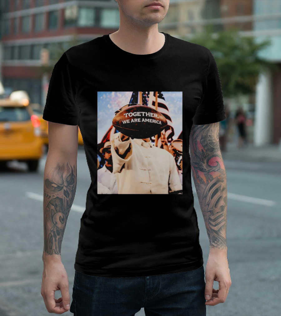Together We Are America Bad Bunny Football T-Shirt