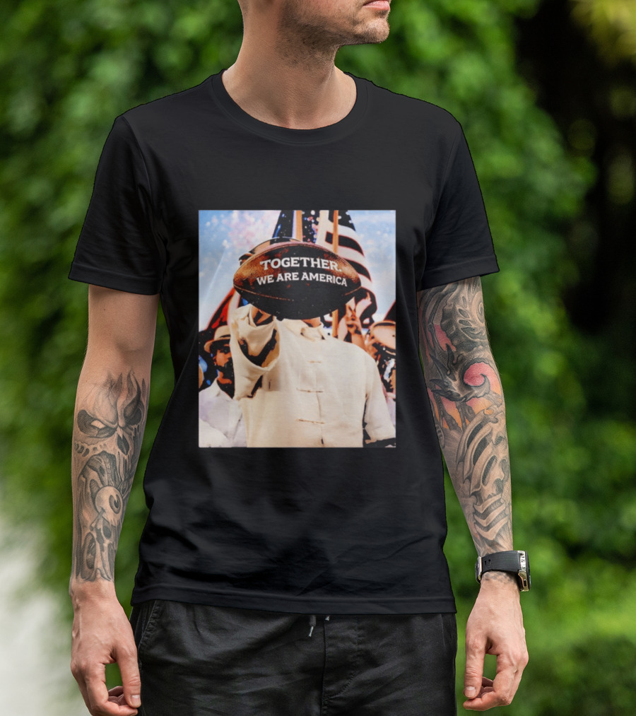 Together We Are America Bad Bunny Football T-Shirt