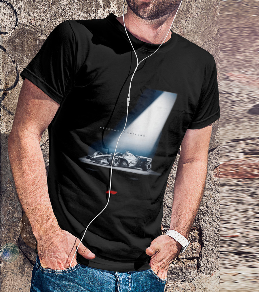 Welcome Cadillac F1 Team Formula 1 Racing Car Spotlight T-Shirt