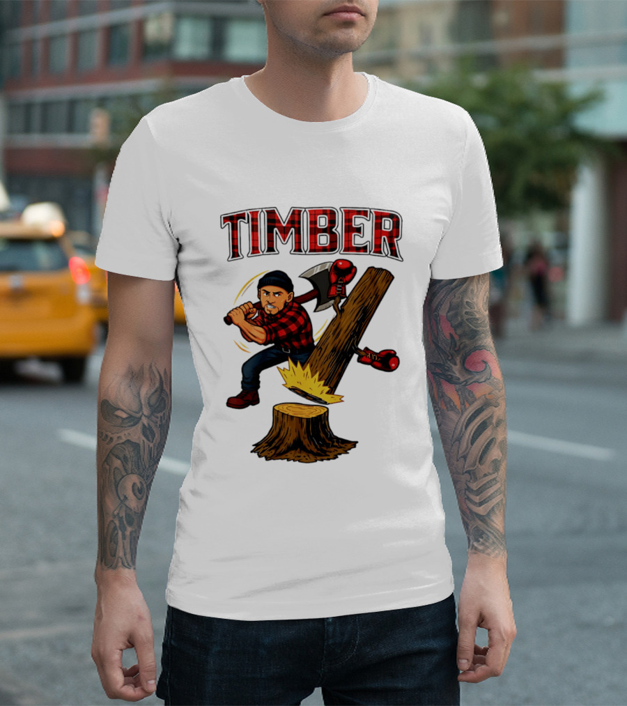 Keith Thurman Timber One Time Lumberjack Axe Boxing Gloves T-Shirt