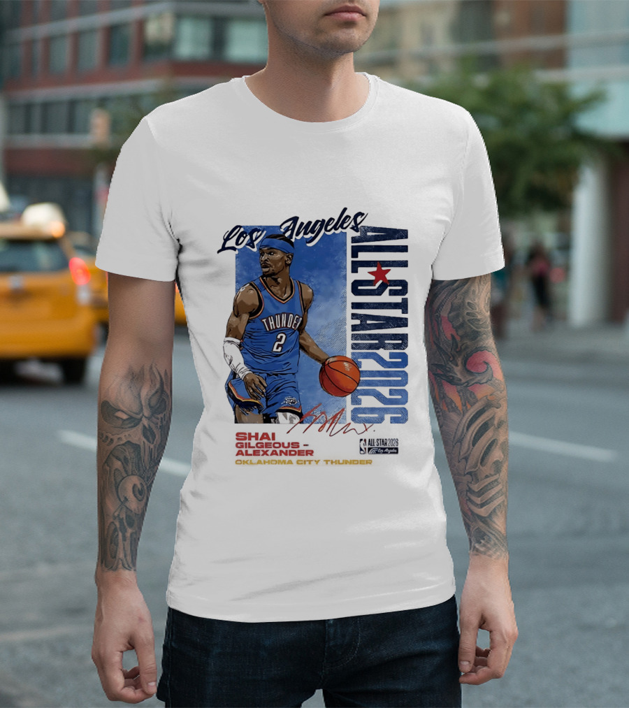 Los Angeles All Star 2026 Shai Gilgeous Alexander Oklahoma City Thunder T-Shirt
