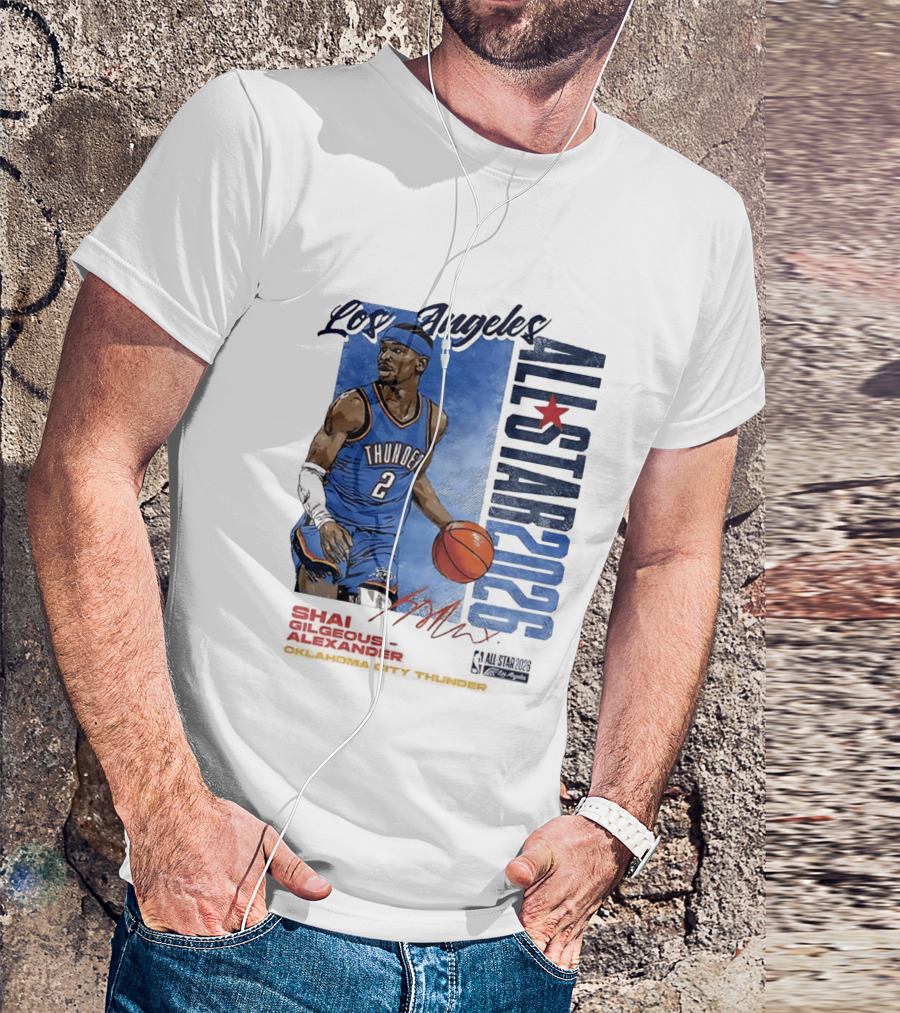 Los Angeles All Star 2026 Shai Gilgeous Alexander Oklahoma City Thunder T-Shirt