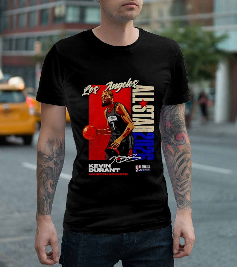 Los Angeles All Star 2026 Kevin Durant Houston Rockets T-Shirt