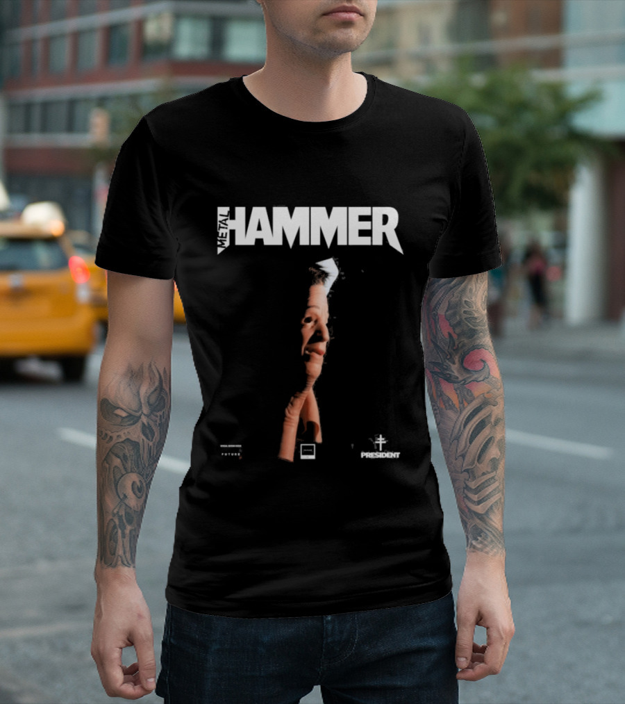 President X Metal Hammer The New Heavy 2026 Distorted Face Concept T-Shirt