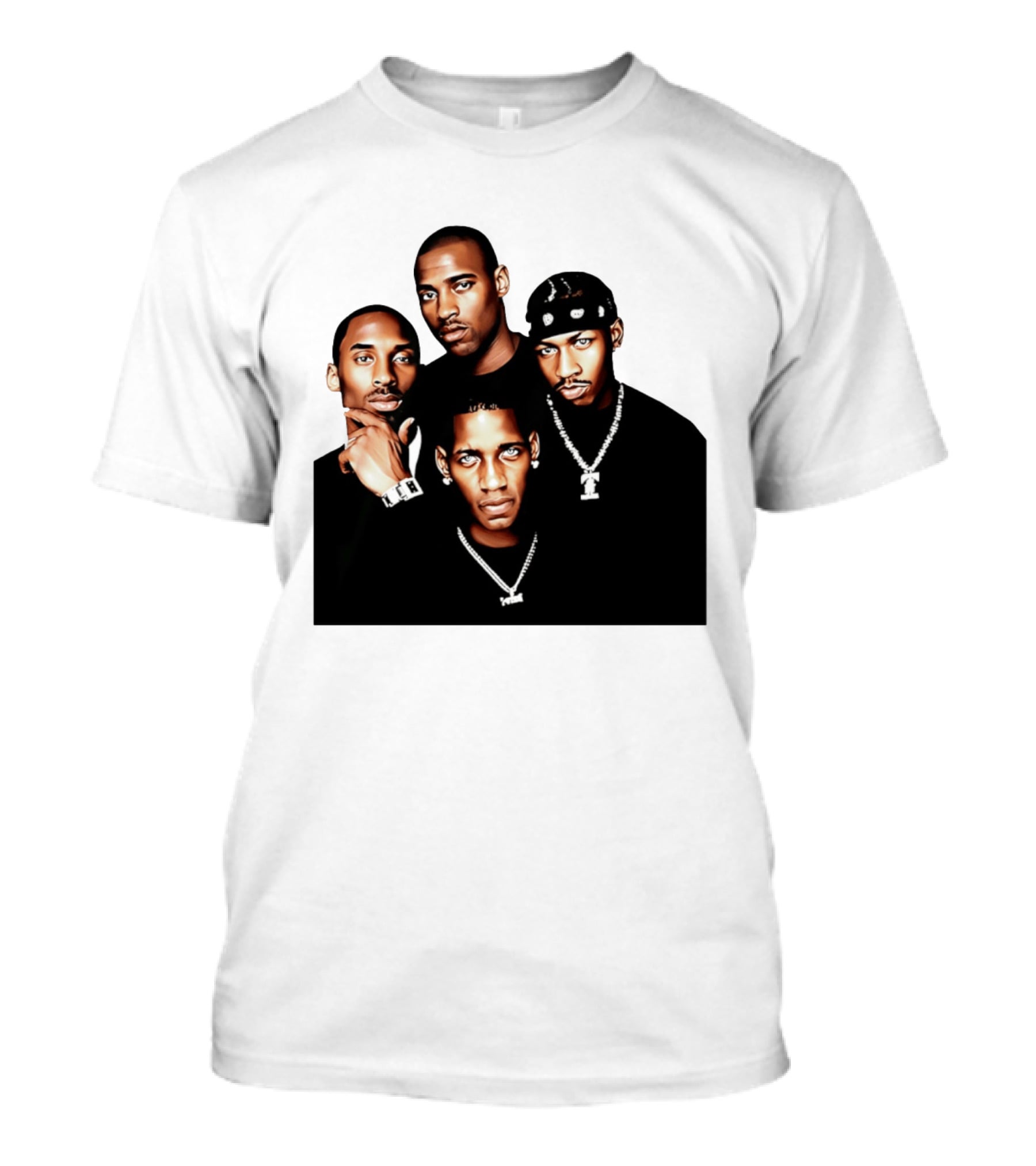 Kobe Iverson Mac Carter Basketball Legends Iconic Group T-Shirt