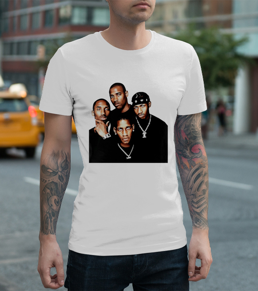Kobe Iverson Mac Carter Basketball Legends Iconic Group T-Shirt