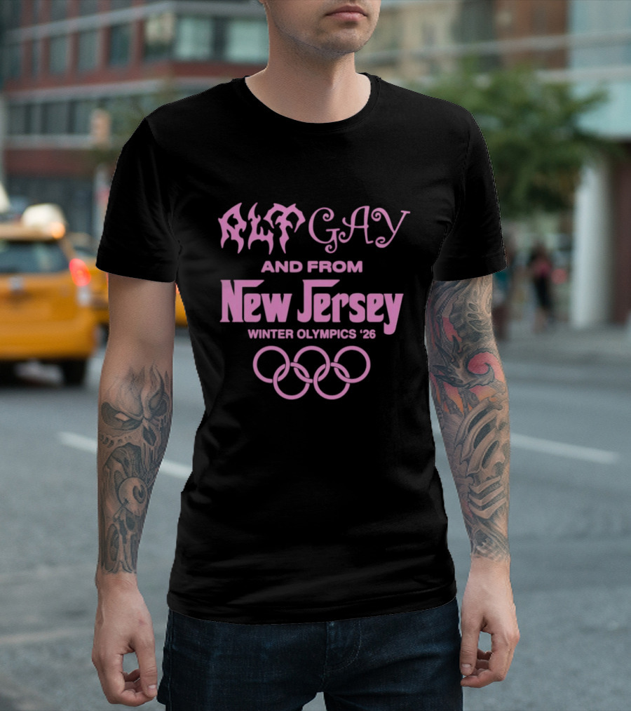 Alt Gay And From New Jersey Winter Olympics '26 T-Shirt