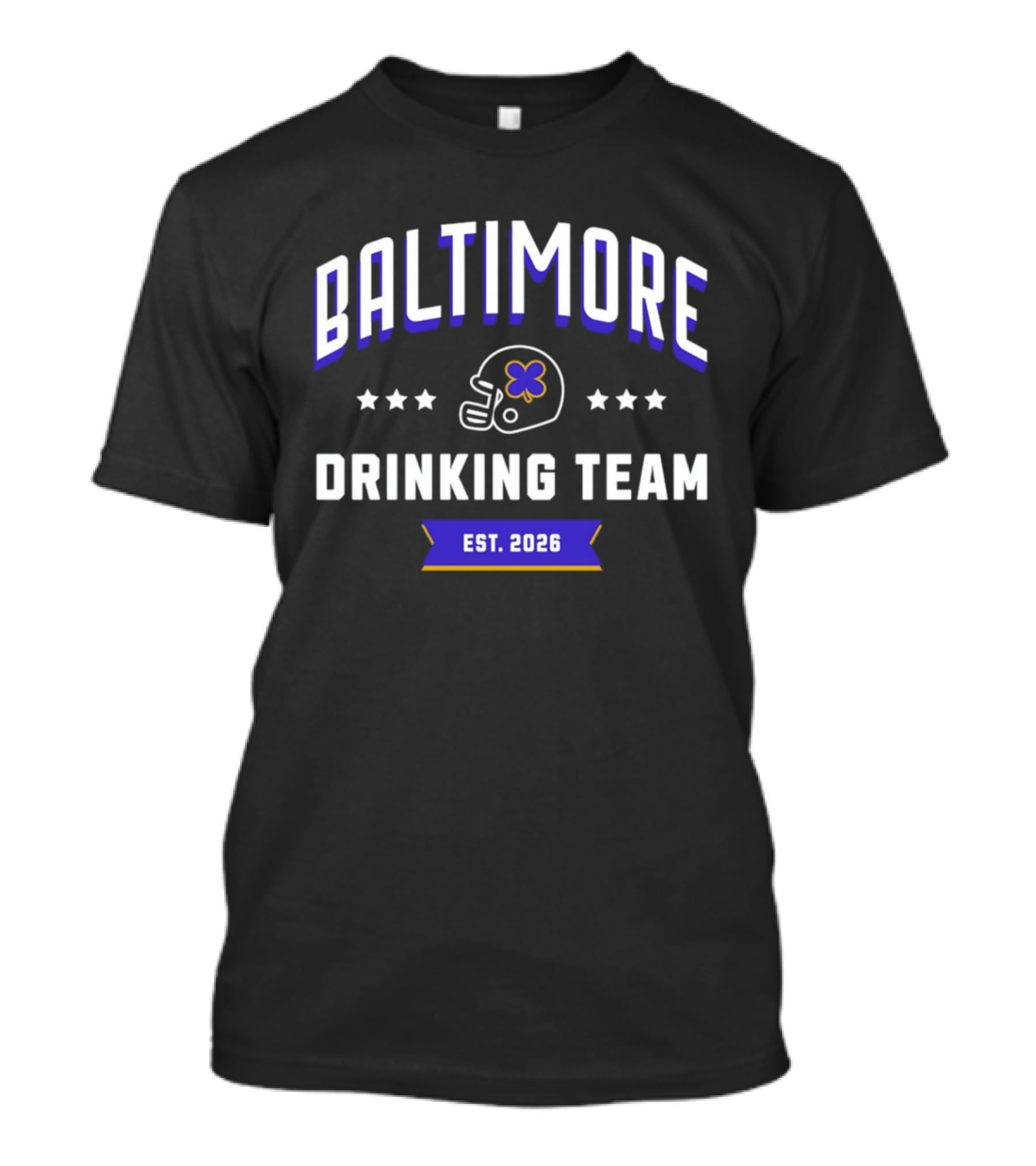 Baltimore Drinking Team St. Patrick's Day 2026 Football Helmet T-Shirt