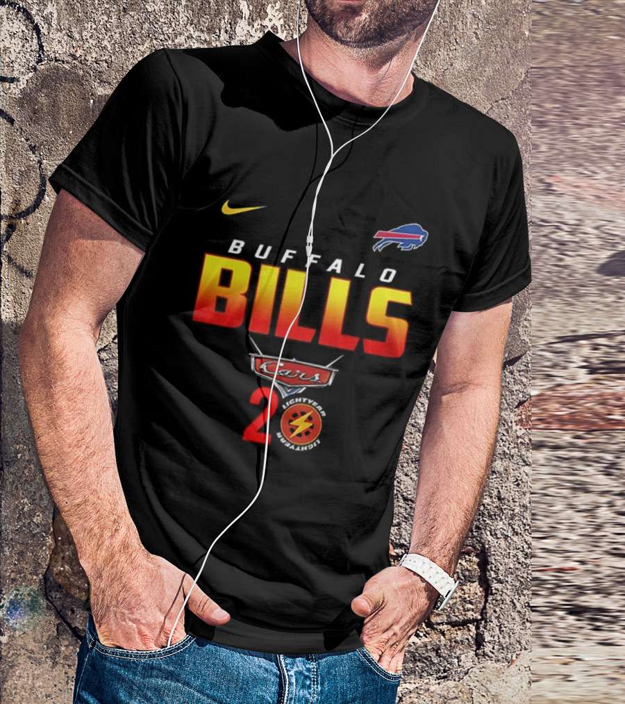 Buffalo Bills Nike Lightning Cars 20th Anniversary T-Shirt