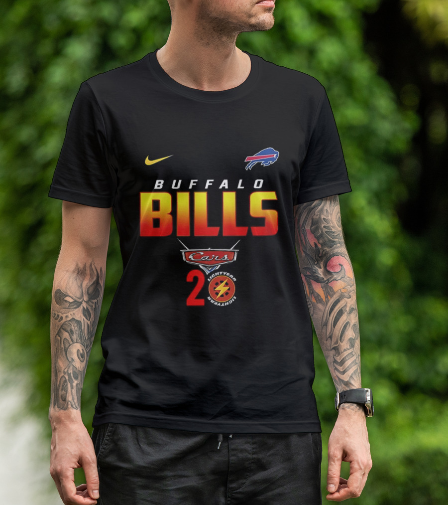 Buffalo Bills Nike Lightning Cars 20th Anniversary T-Shirt