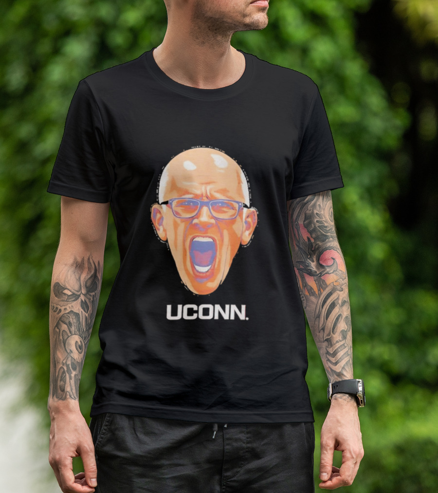 Coach Dan Hurley Big Head Uconn Huskies Face T-Shirt