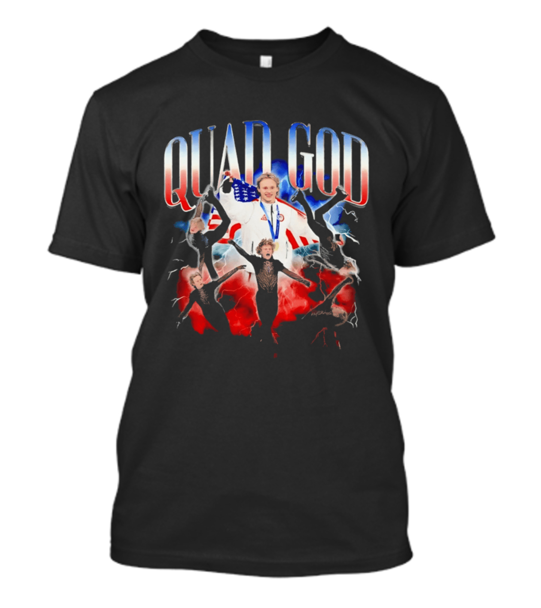 Quad God Miracle On Ice Olympic Champion T-Shirt