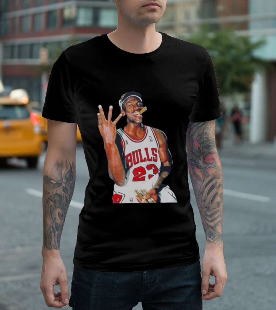 Giannis Antetokounmpo Mj Cigar Chicago Bulls 23 Basketball Legend T-Shirt