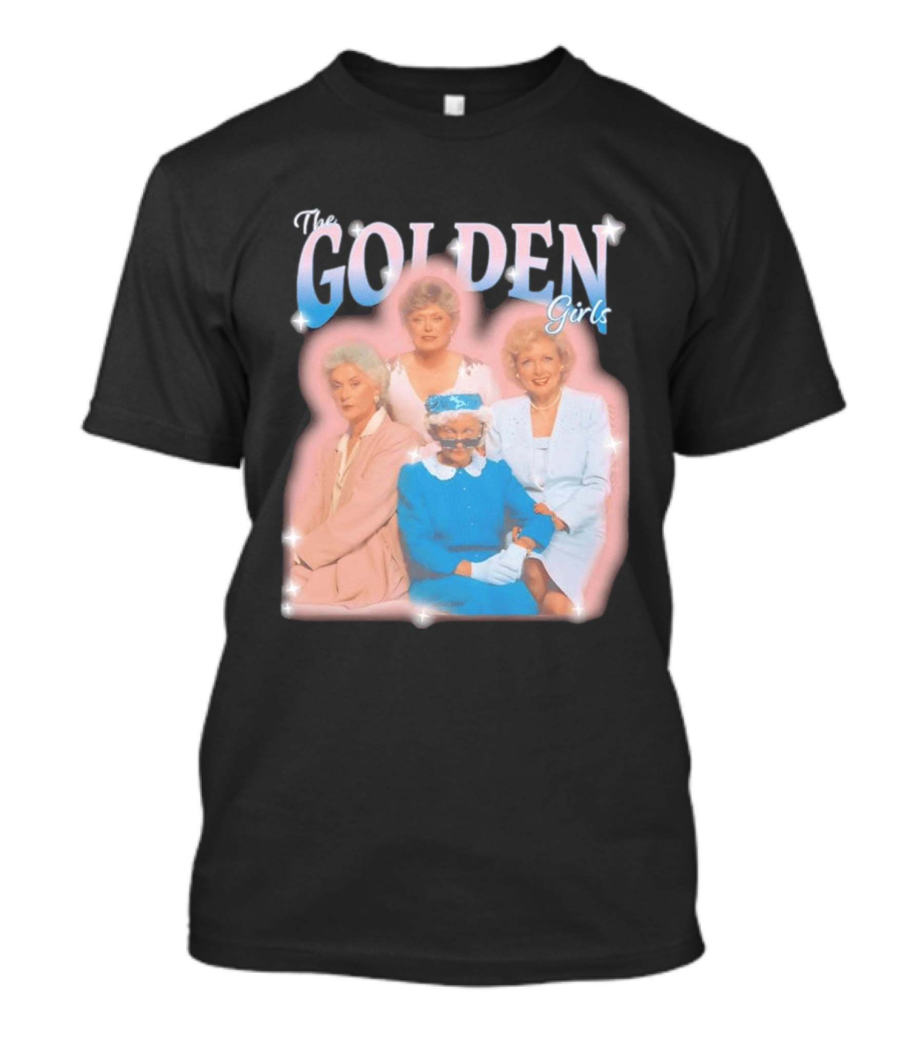 The Golden Girls TV Series Characters With Sparkling Pastel T-Shirt