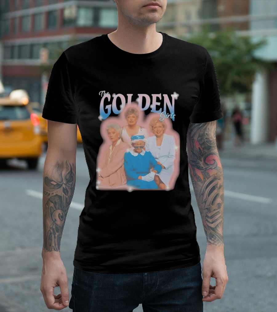 The Golden Girls TV Series Characters With Sparkling Pastel T-Shirt