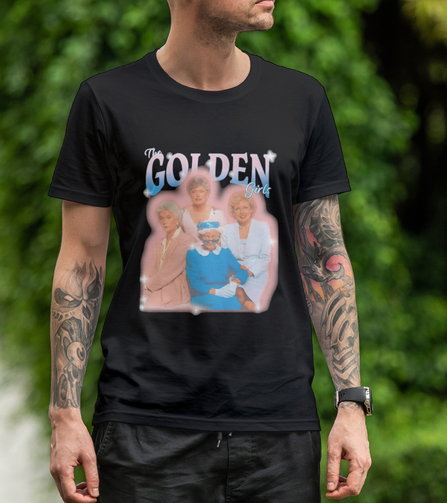 The Golden Girls TV Series Characters With Sparkling Pastel T-Shirt