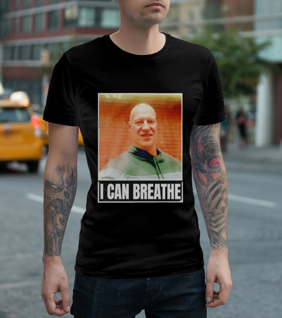 I Can Breathe Text Brick Wall T-Shirt
