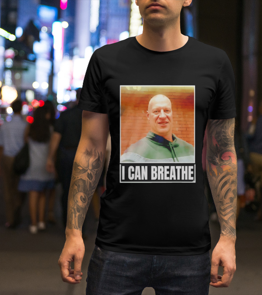 I Can Breathe Text Brick Wall T-Shirt