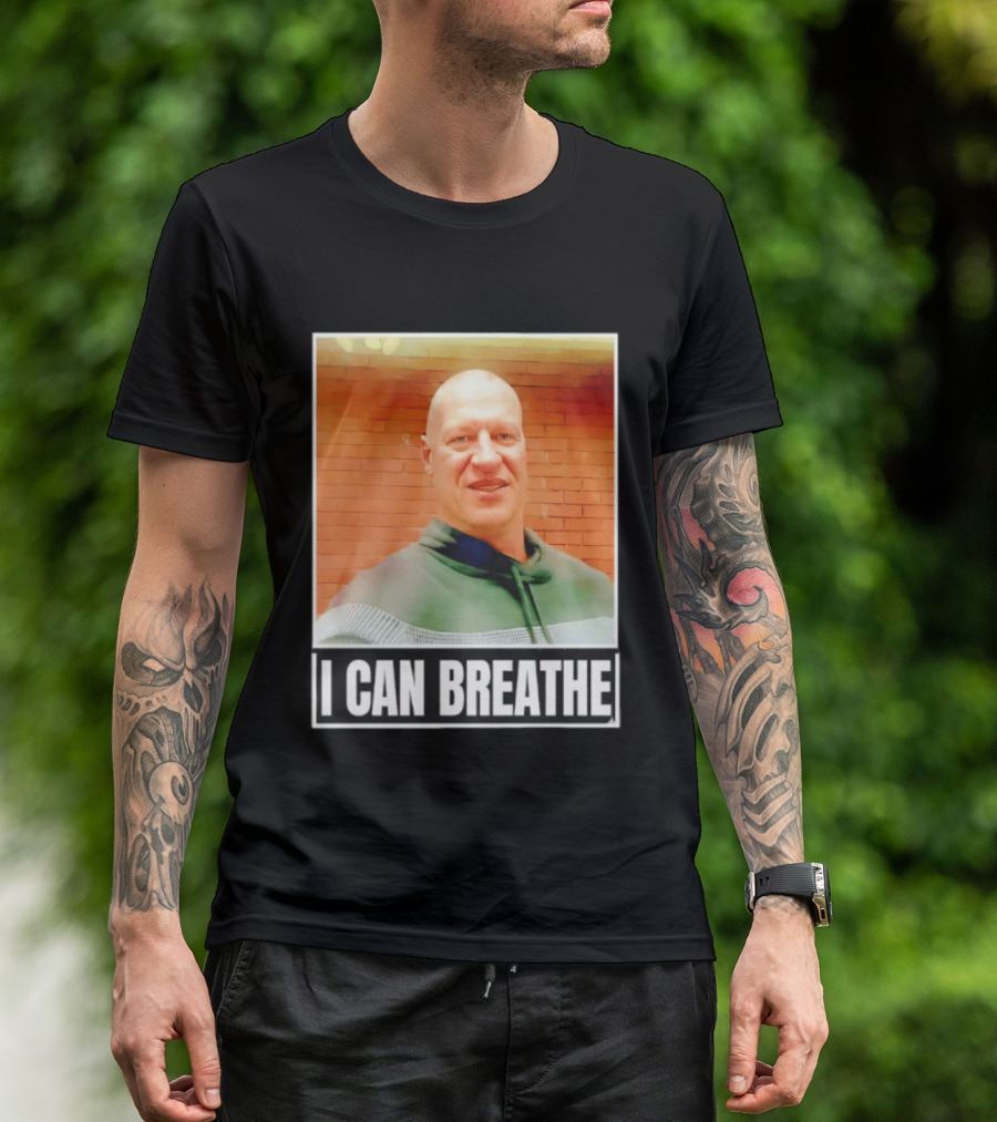 I Can Breathe Text Brick Wall T-Shirt
