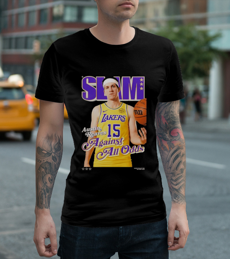 SLAM Cover Austin Reaves Against All Odds Los Angeles Lakers NBA T-Shirt