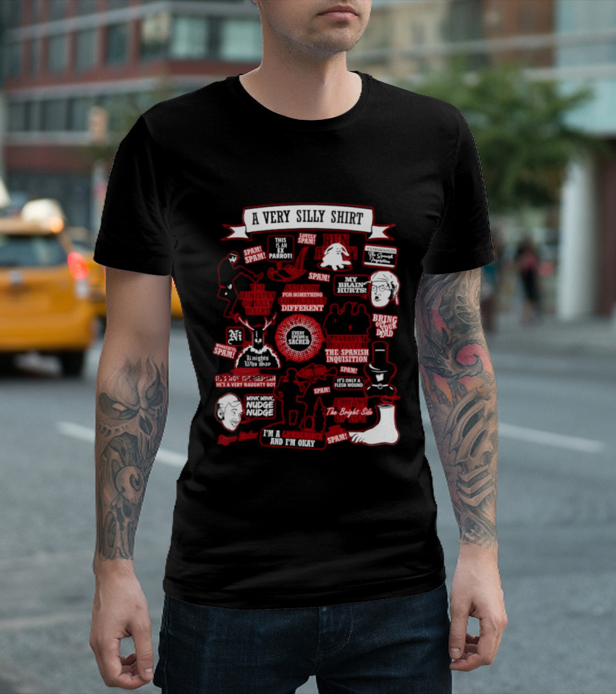 Very Silly This Is An Ex Parrot Spam Spanish Inquisition Bring Out Your Dead T-Shirt