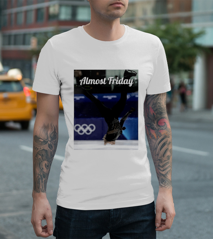 Almost Friday Skating Backflip Olympics Iconic Moment T-Shirt